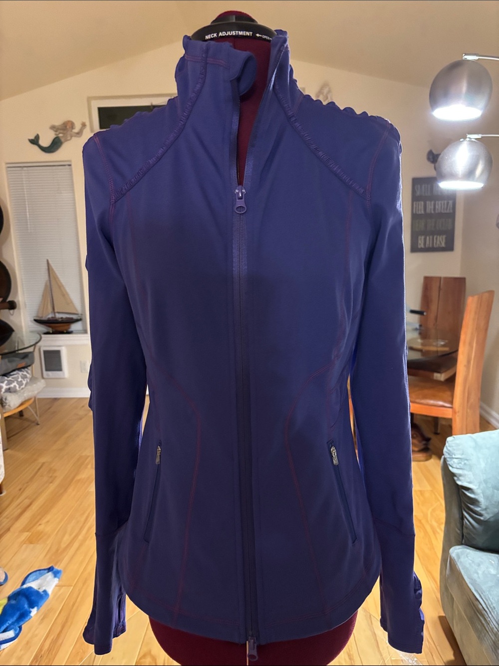Zella Purple Full‑Zip Utility Jacket